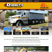 Custom Web Design, Dibbits Excavating