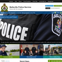 Custom Web Design, Belleville Police
